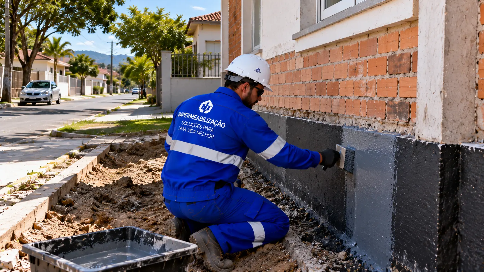Impermeabilização de alvenarias antigas e lajes residenciais na Vila Operária em Itajaí